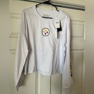 NWT Steelers long sleeve cropped shirt